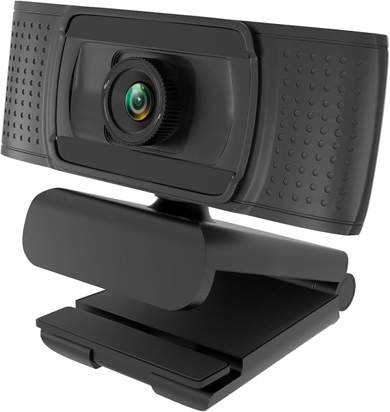 Full HD Webcam 1080P - Pro Webcam with Digital Microphone for Ultimate Streaming Experience - USB Computer Camera for PC, Laptop, Desktop, Mac - Perfect for Skype, YouTube and More