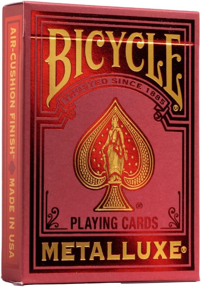 Bicycle Playing Cards: - Metalluxe Red