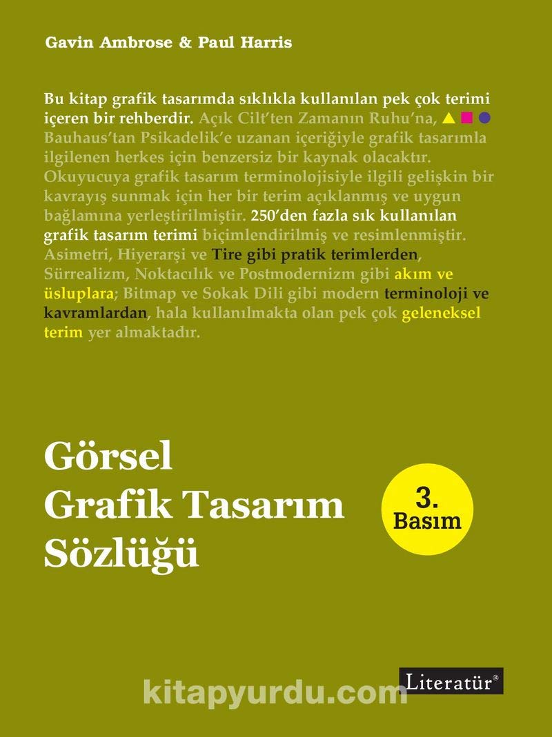 Görsel Grafik Tasarım Sözlüğü Ciltli Kapak – 18 Haziran 2018