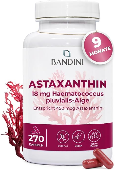 Bandini® Astaxanthin Capsules (270 Units (18mg Powder per Capsule))