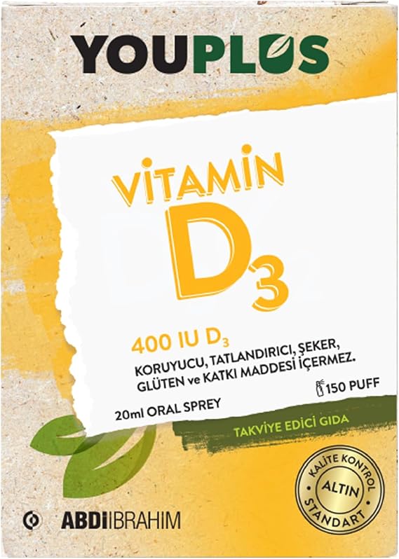 Youplus Vitamin D3 400 IU Oral Damla 20 ML