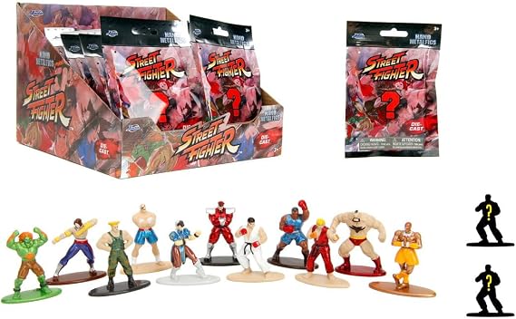 Metalfigs Street Fighter Diecast Metal Karakter Figürü (1 Adet Sürpriz Figür İçerir)