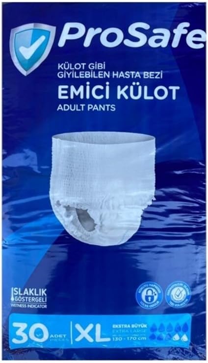 PROSAFE Yetişkin Emici Külot Hasta Bezi Xl Extra Büyük 30 Adet