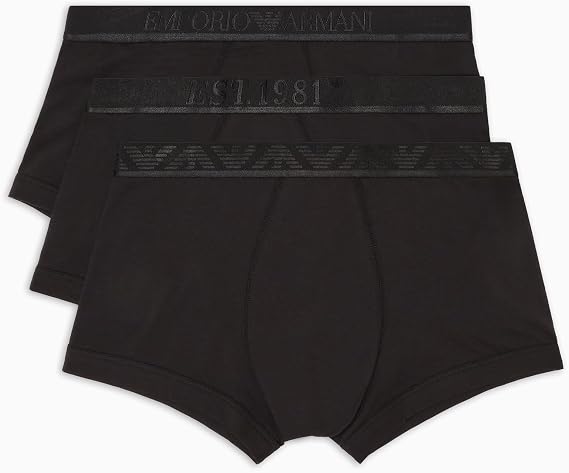 Emporio Armani Men's Bold Monogram 3-pack Boxer Boxer Shorts