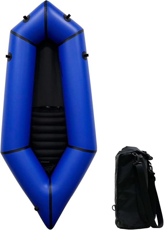 Lightweight Packrafts, TPU Inflatable Packraft for Flat Water Rafting Camping Trip/Fishing/Water Adventures, 330lb Weight Capacity