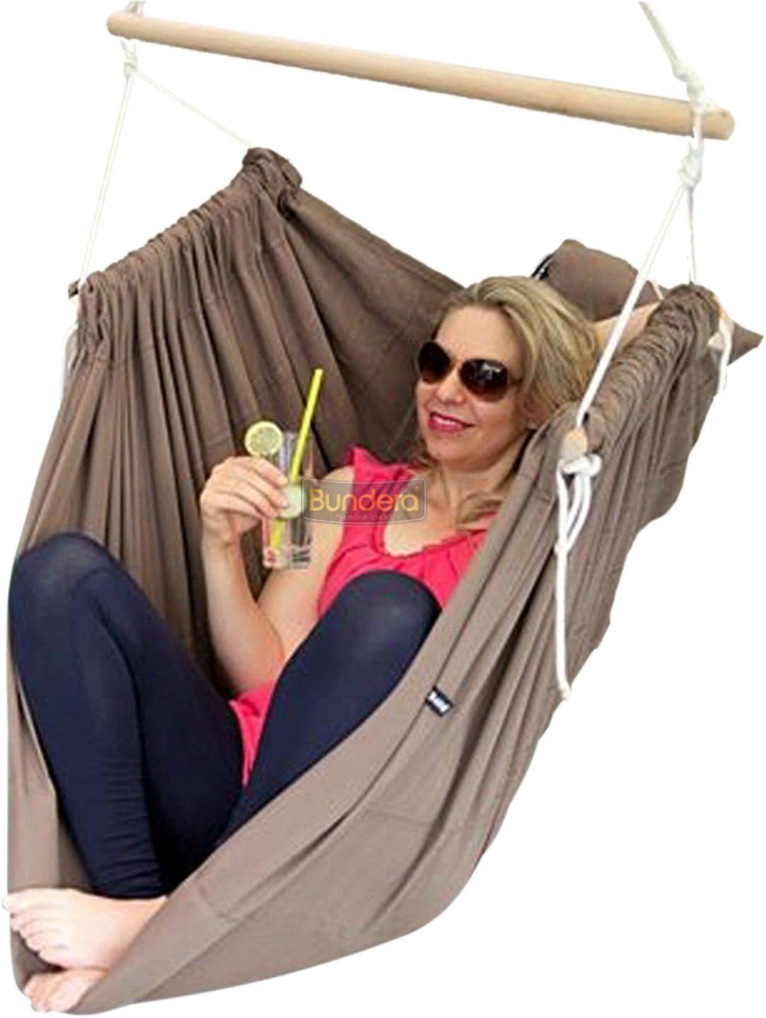 discountsmart Bundera Angel Baby Hammock Cradle Ceiling Hanging Swing Bed Room Garden Childrens Ceiling Swing Hammock Brown
