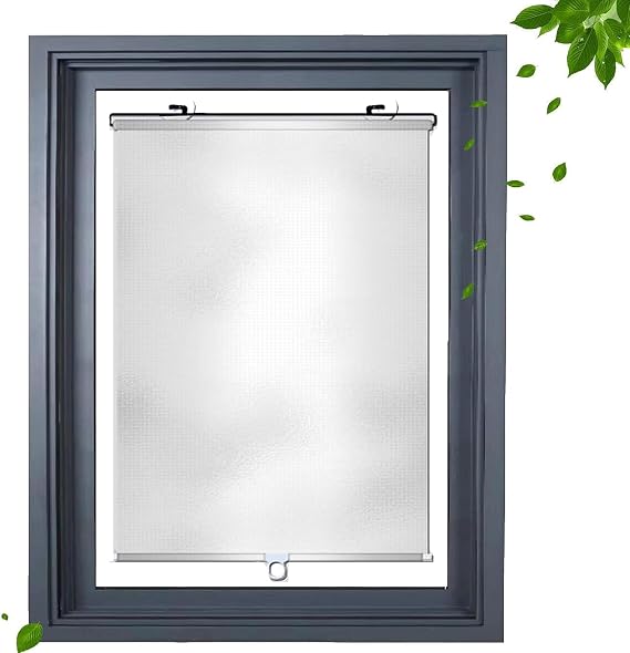 Silver Suction Cup Roller Blind,45x125cm Window Blind Sun Protection