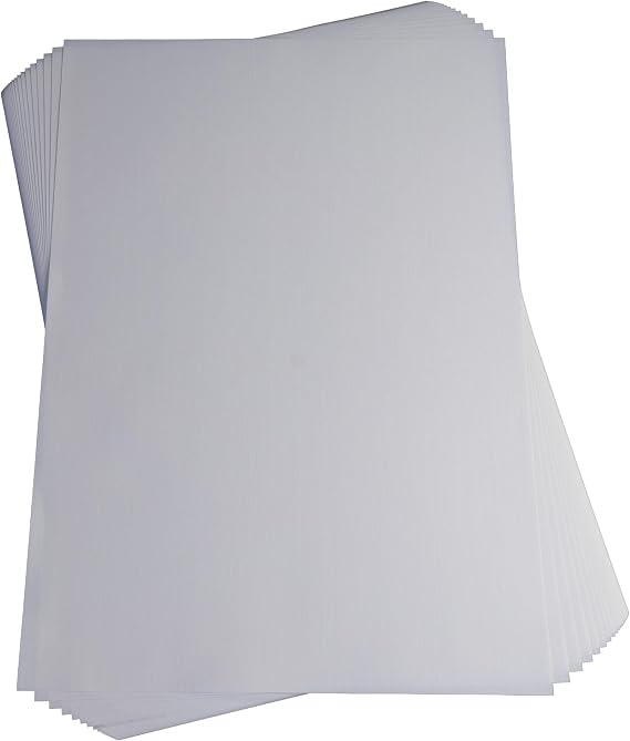 White Linen Textured Paper | 50 Sheets A4 120gsm | Made in the UK | Premium for Stationery, Cards and Luxury Applications