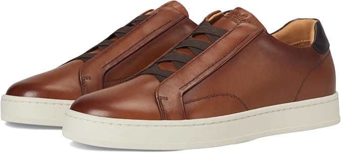 Florsheim メンズ モノポリ ゴムレース トゥ トゥ スニーカー, コニャック マルチ, 9