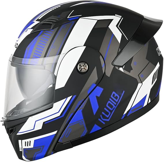 Flip-Up Front Modular Motorcycle Helmet DOTECE Approved Racing Crash Karting Full Face Motorbike Helmets With Double Visors Motocross Helmets For Adult Men Women
