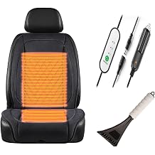 Super warm and comfortable professional, Car Seat Pad, Super Warm Flannel Seat Cover, Includes snow shovel,Black-Singleseat