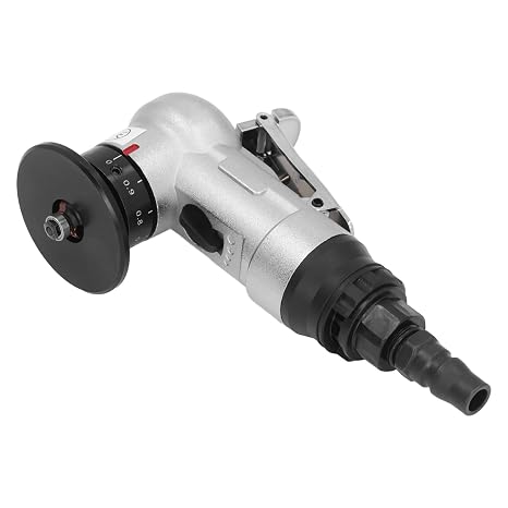 Asixxsix Mini Pneumatic Chamfering Machine, Portable Handheld Metal Beveler with Adjustable Chamfer Speed 45 Degree Arc Beveling Tool for Metal Trimming, Deburring