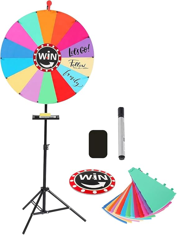 Rotating Prize Wheel Adjustable Reusable Portable Rotating Tool
