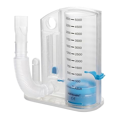 5000ml Incentive Spirometer, Deep Breathing Lung Exerciser, Inspiratory Expiratory Muscle Trainer for Adults Seniors