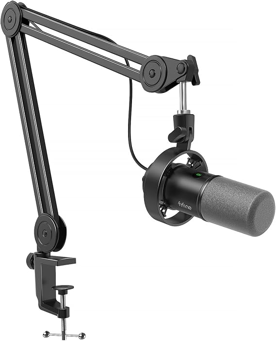 FIFINE AmpliTank K688T Dynamic Microphone Set, Podcast XLR/USB Mic
