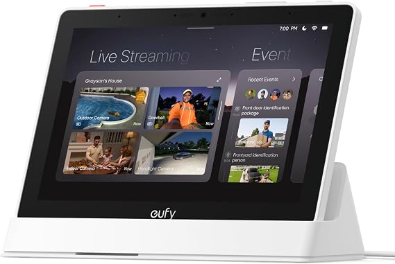 eufy Security eufy スマートディスプレイ E10、スマートホームハブ、8インチコントロールパネル
