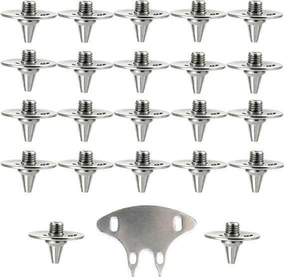 22 Pcs Replacement Metal Cricket Spikes Screw In Studs Cleats Pins
