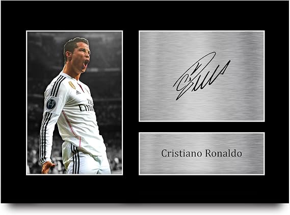 HWC Trading Cristiano Ronaldo Gifts Printed Signed Autograph Picture for Football Fans and Supporters - A4