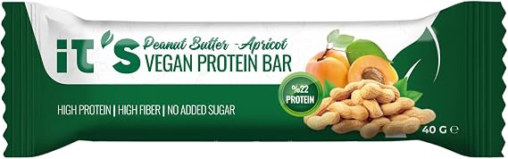 it's Vegan Protein Bar - Peanut Butter and Apricot - 40g X 12 Pieces