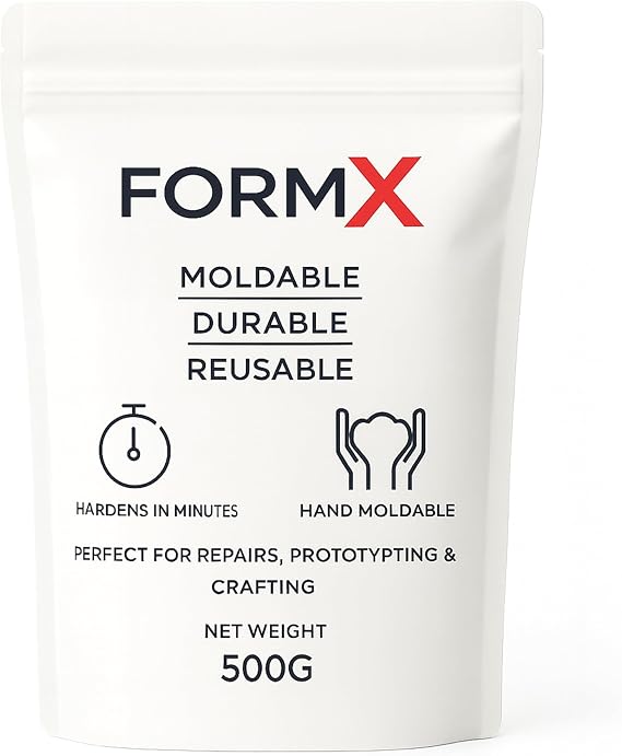 FormX Hand Mouldable Reusable BioPlastic (500g) - Simple to Use, Non-Toxic Polymorph for Crafts and DIY