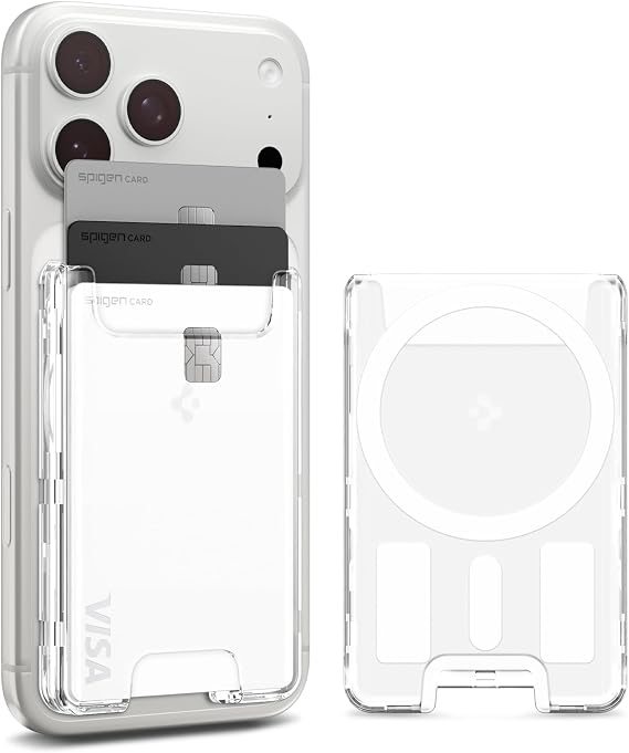 Spigen MagSafe Destekli Cüzdan Ultra Hybrid Mag Fit (3 Kartlık) Şeffaf - AFA07148