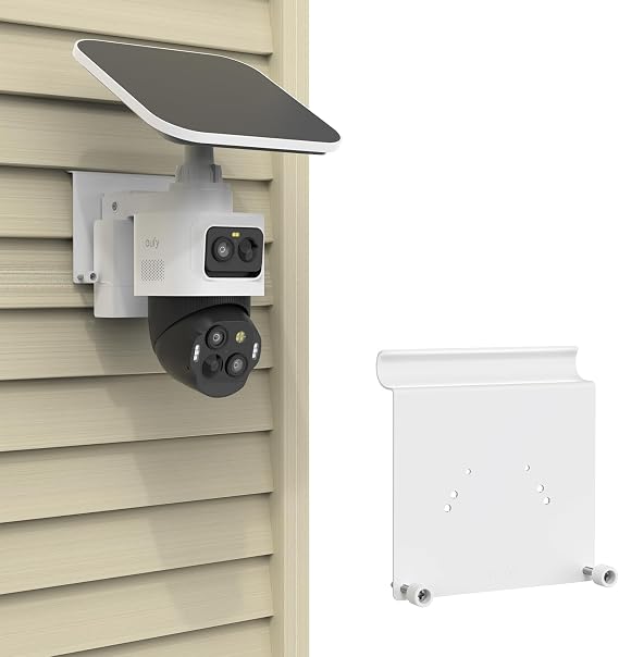 ビニールサイディングマウントブラケット eufy Security eufyCam S4カメラと互換性ありホワイト