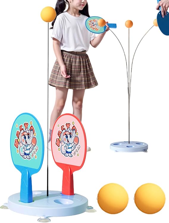 Table Tennis Trainer Racket Portable Single Paddles Set