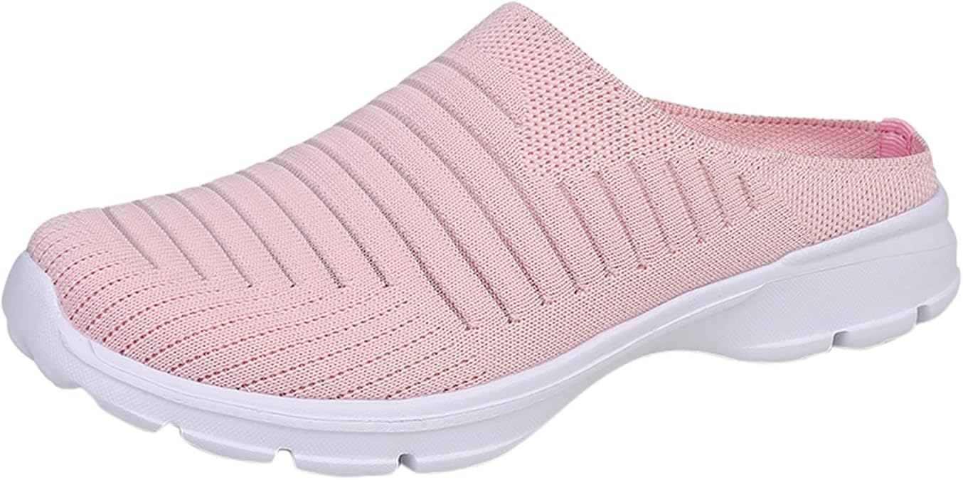 Womens Mules Clog Slippers Breathable Slip-on Casual Loafers Comfort Garden Sandals Indoor Outdoor Ladies Mules Slippers Beach Sandals Backless Shoes