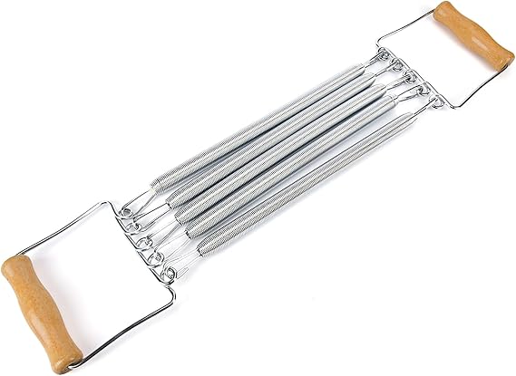 Chest Expanders Exercise Equipment Fitness Chest Expander Removable 5 Springs Wooden Handle Spring Chest Expander Strengthen Chest, Arms, Shoulders