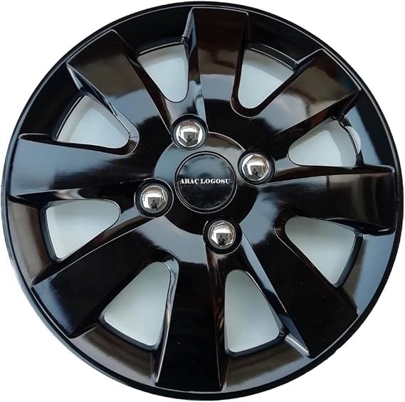 14 Jant Her Araca Uygun Jant Kapağı Esnek Kırılmaz Siyah Piano Black Jant Kapak A166 4 Adet BMW