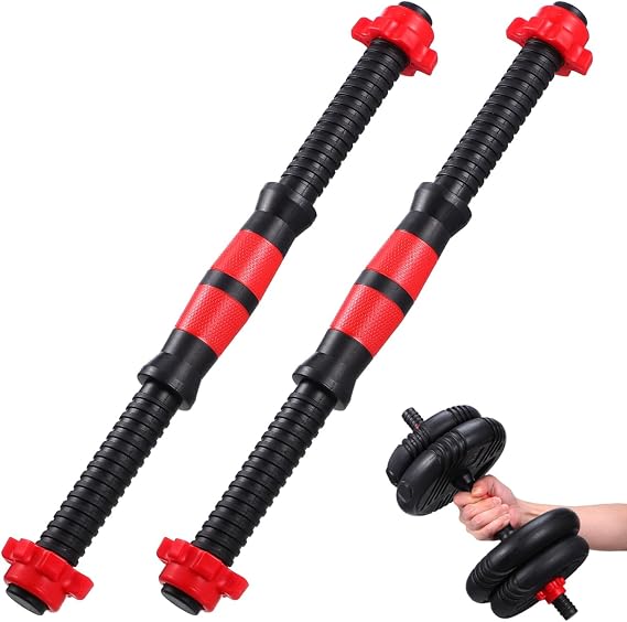 BESPORTBLE 2Pcs Dumbbell Bars Weightlifting Accessories for Gym Barbells Dumbbell Bars (Random Color)