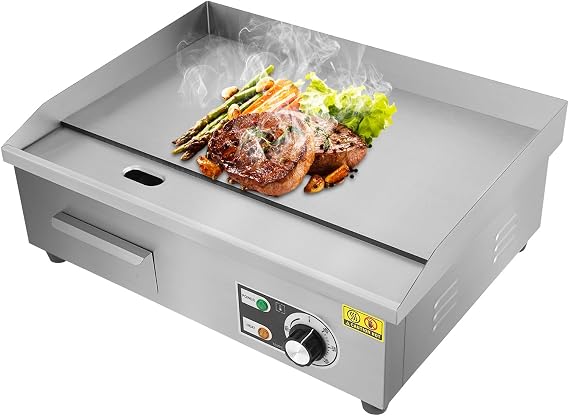 Electric Griddle 3000W Stainless Steel, Kitchen Griddle 122-572°F