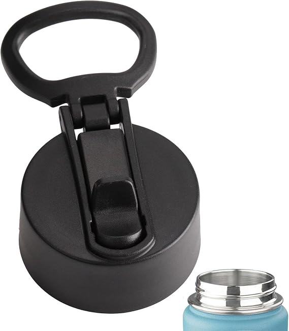 Replacement Chug Lid for Bottles - Spout Lid for Wide Mouth Sport Water Bottles - Leak-Proof Twist Spout Cap,clamshell Top Fits(14oz 18oz 40oz 64oz) Bottle, Accessories Replacement Lids Cap