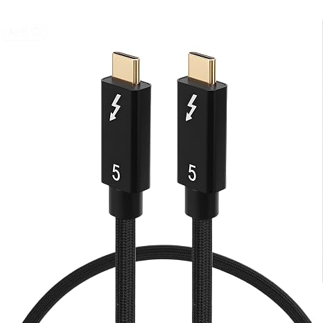 Thunderbolt 5 Cable 3.3FT up to 120Gbps Bandwidth, 1m