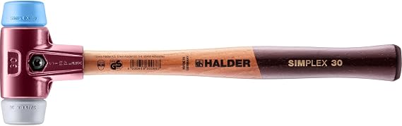 Halder 3013030 "Simplex Soft-Face TPE-Mid/TPE-Soft" Mallet, Multi-Colour, 30 mm