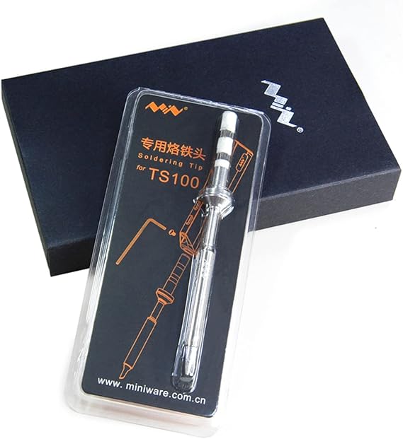 Original Soldering Iron Tip Replacement for Miniware TS100 TS101 Mini Portable Indoor Outdoor Soldering Iron Kit (BC2/B2/I/ILS/C1/C4/K/KU/D24-Tip) (B2)