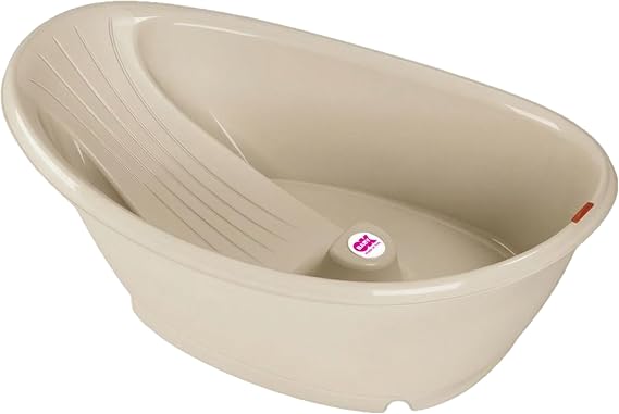 OKBABY Bella - Comfortable Baby Bath Tub for Babies 0-12 Months - Beige
