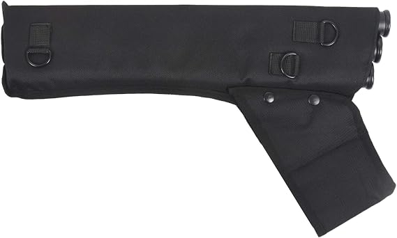 アー用3チューブ矢筒 50×11cm キャンバス製 ブラック 409g 軽量で持ち運び便利 日常の練習や狩猟に最適です