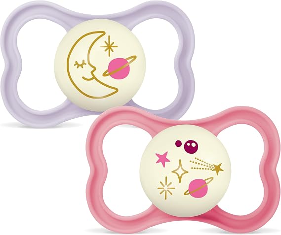 MAM Air Pacifier for Babies +16 Months, Matte Pink, 2 pcs