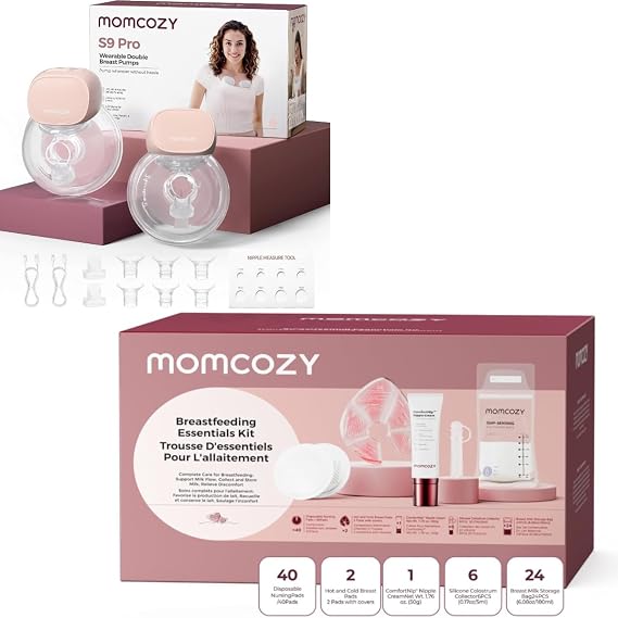 Momcozy S9 Pro Breast Pump+Postpartum Essentials Kit