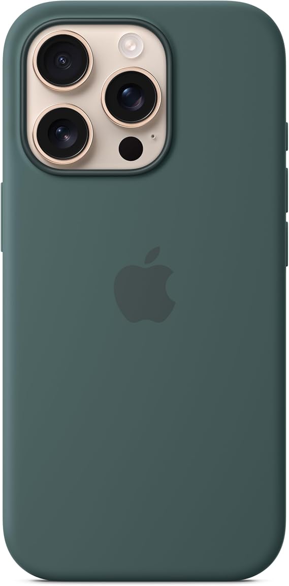 Apple iPhone 16 Pro Silicone Case with MagSafe - Lake Green ​​​​​​​