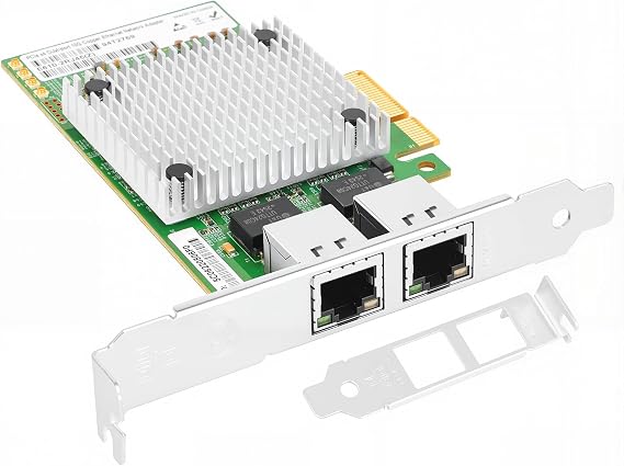 Vogzone E610-XT2 10GbE PCIe 4.0 x4 NIC用、デュアルRJ45 10GBASE-Tアダプター。