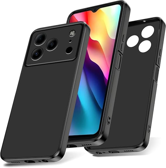 Case for Doogee Note 56 / Note 56 Pro / 56 Plus Phone Case Protector, TPU Shockproof Cover, Soft, Slim Fit, Anti-Scratch Protection, Black
