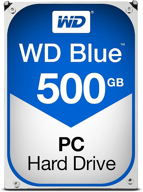 Western Digital Blue Desktop 500 GB 7200RPM SATA III 3.5-Inch PC Hard Drive - Black