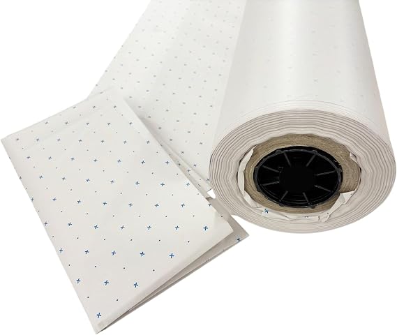 Pattern Paper with Dot and Cross Grid for Dressmaking and Pattern Cutting, White, 36 Inch Wide (3 Metres - 300cm x 91)