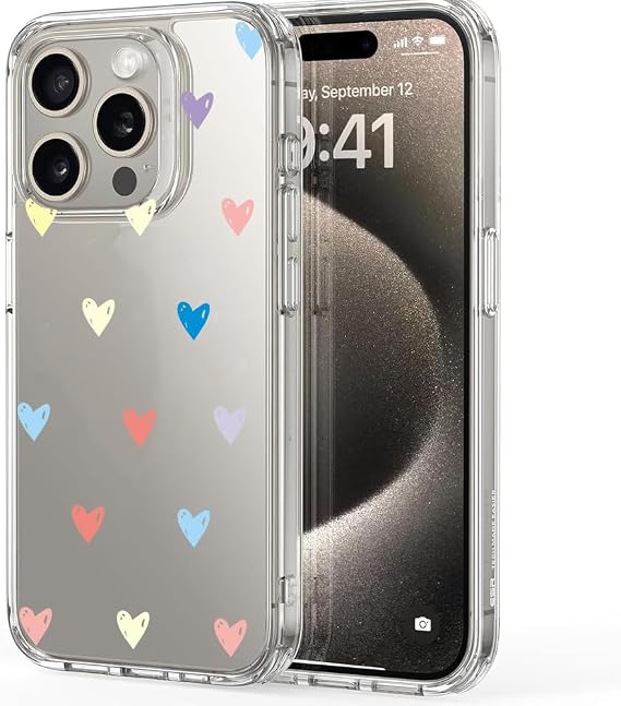 CepteCepnet iPhone 15 Pro Max İle Uyumlu Özel Tasarım Baskılı Kamera Korumalı Şeffaf Telefon Kılıfı 3
