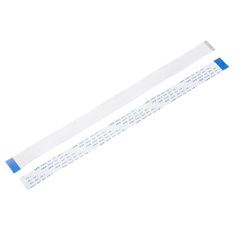 sourcing map Flexible Flat Cable,300mm 1mm Pitch 15 Pins FPC FFC Flexible Ribbon Cable for LCD TV Car Audio DVD Player 10Pcs (B Type)