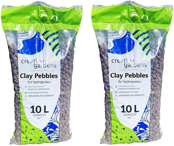 20L Lightweight Clay Aggregate 8-16mm LECA Pebbles Hydroponic Orchid Medium