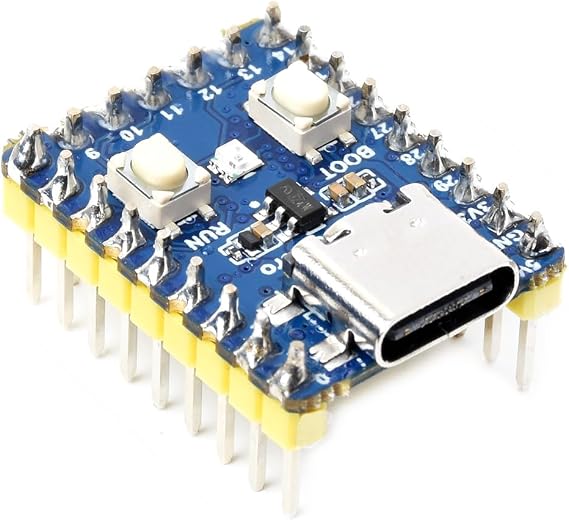 Waveshare RP2350-Zero Mini Development Board Raspberry Pi Microcontroller Development Board Based On Raspberry Pi Dual-Core & Dual Architecture Microcontroller with Pre-Solder Header