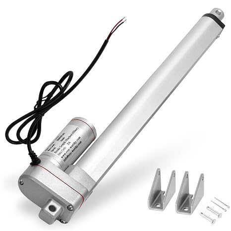 ECO-WORTHY Linear Actuator Heavy Duty 3000N/660lbs with Mounting Brackets Multi-Function (12V, 6")